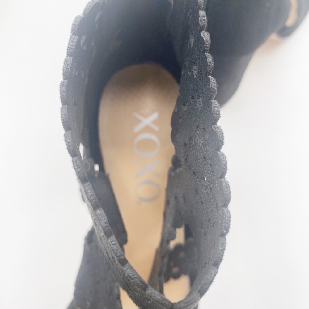 XOXO Elegant Black Women's Sandals Stylish Fancy Elegant Sophistication Size 6 - Picture 9 of 10